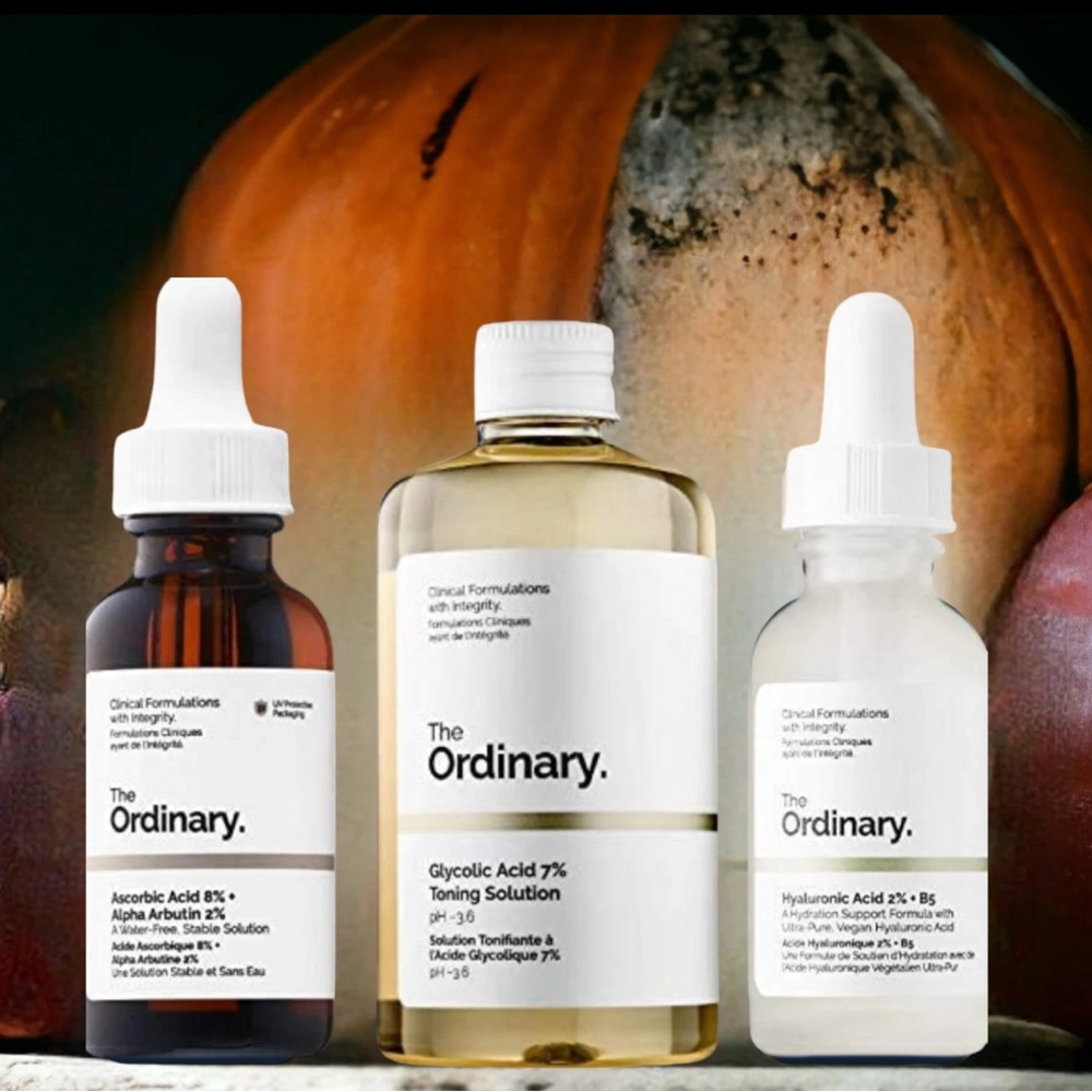 BNIB‼️ THE ORDINARY TRIO SET BUNDLE SKINCARE 3 - 3 BOTTLES NEW SEALED